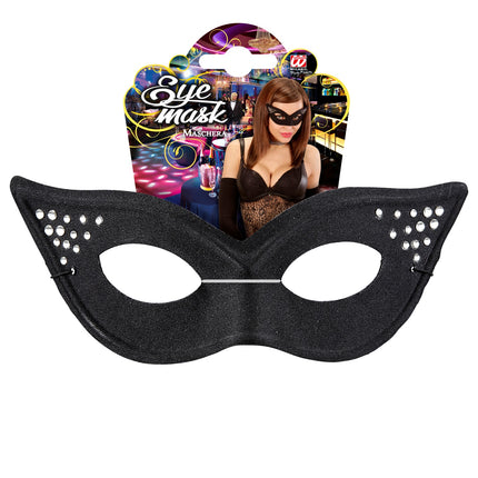 Widmann SRL Glamour oogmaskers met steentjes