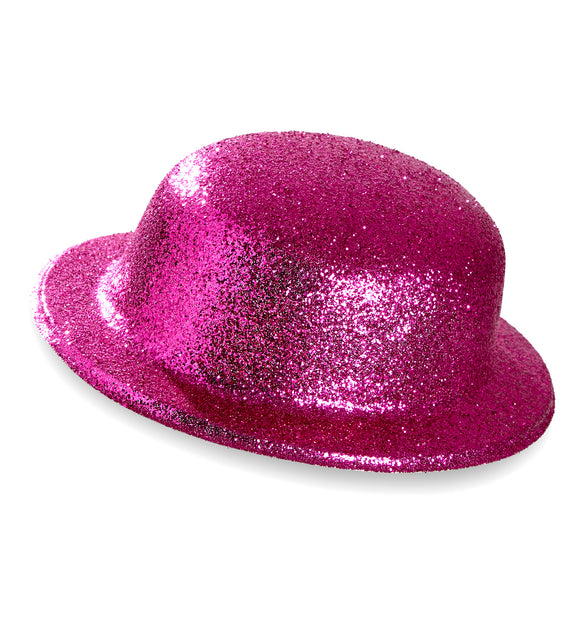 Widmann SRL Glitter bolhoed roze