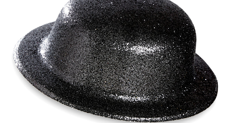 Widmann SRL Glitter bolhoed zwart