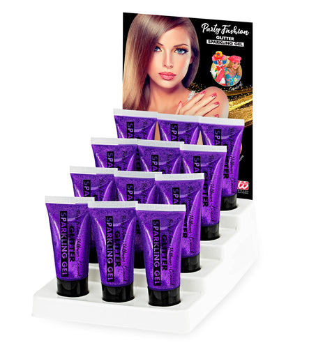 Widmann SRL Glitter gel Paars 25ML