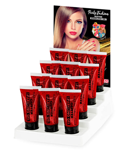 Widmann SRL Glitter gel Rood 25ML