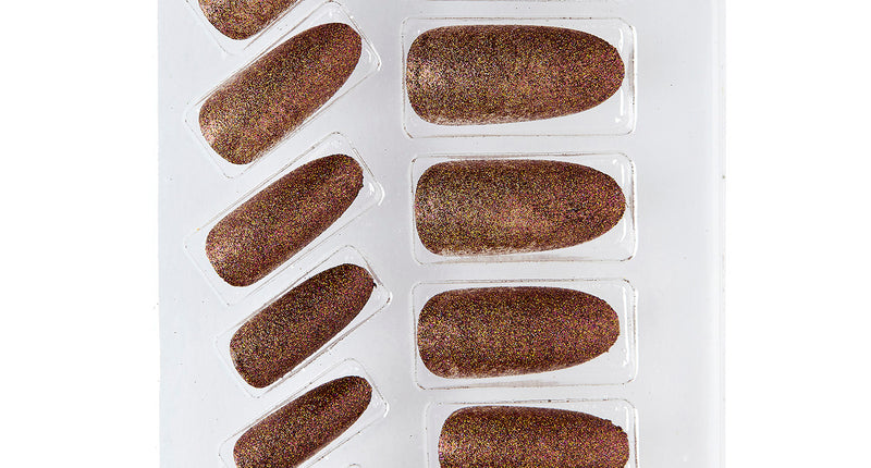 Widmann SRL Glitter opplaknagels bruin