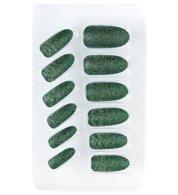 Widmann SRL Glitter opplaknagels groen
