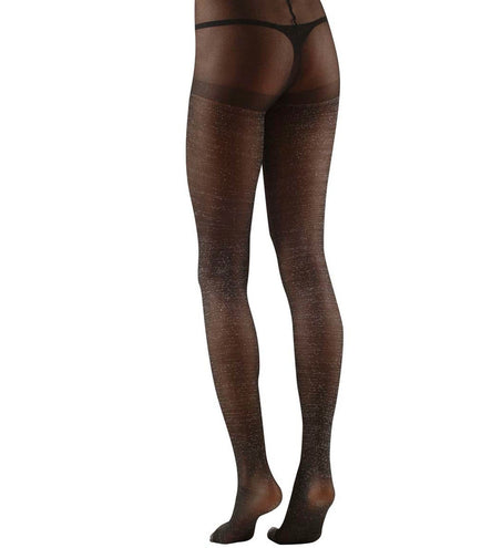 Widmann SRL Glitter panty zwart dames