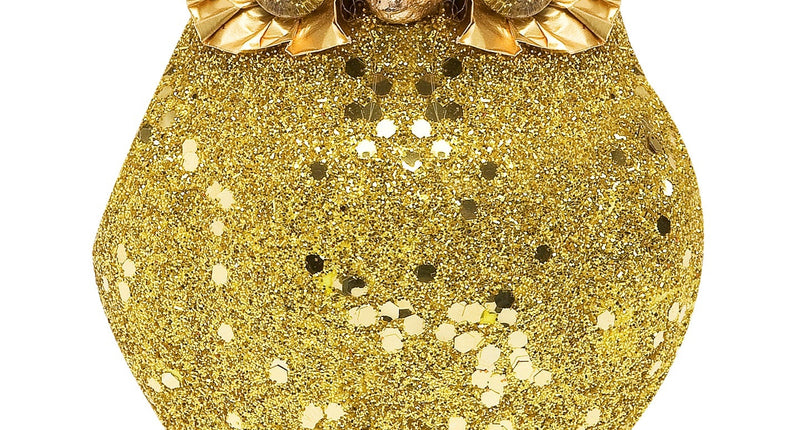 Widmann SRL glitter uil goud 10x5cm