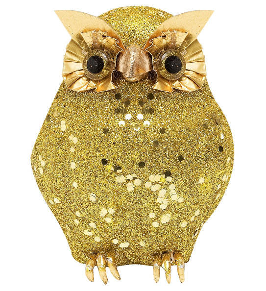 Widmann SRL glitter uil goud 10x5cm