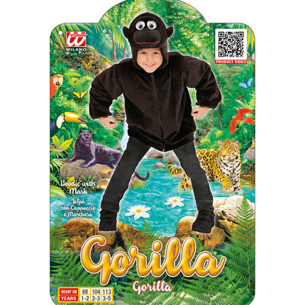 Widmann SRL Gorilla kostuum voor kinderen