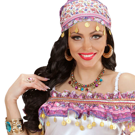 Widmann SRL Gouden armband met topaas steentjes