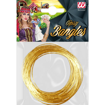 Widmann SRL Gouden armbanden 40 stuks zigeunerin