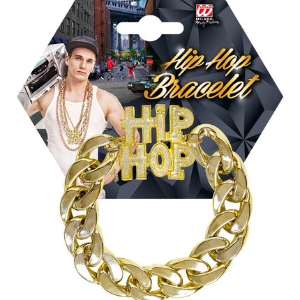 Widmann SRL Gouden bling bling hiphop armbandjes