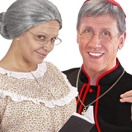 Widmann SRL Gouden bril sint kerstman