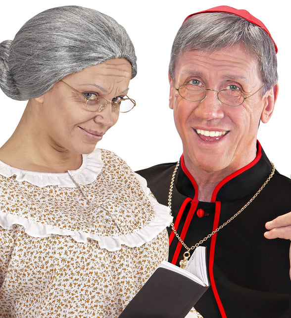 Widmann SRL Gouden bril sint kerstman