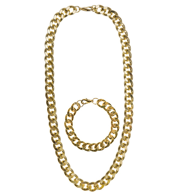 Widmann SRL Gouden ketting nep goud rapper