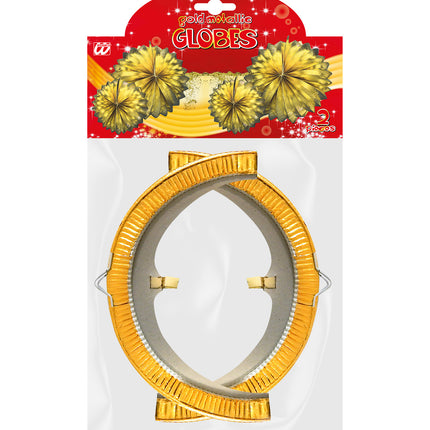 Widmann SRL Gouden lampion bol 25cm