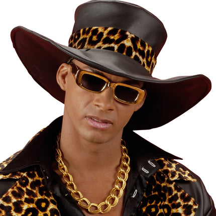 Widmann SRL Gouden pooier ketting rapper