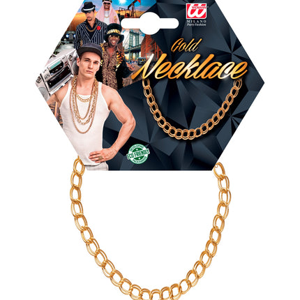 Widmann SRL Gouden pooier ketting rapper