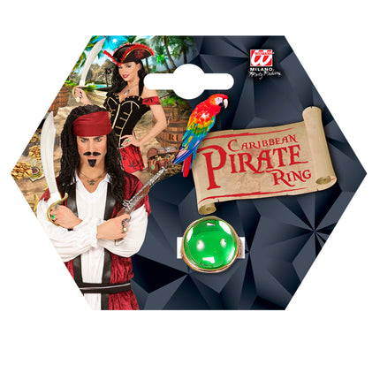 Widmann SRL Gouden ring met groene steen