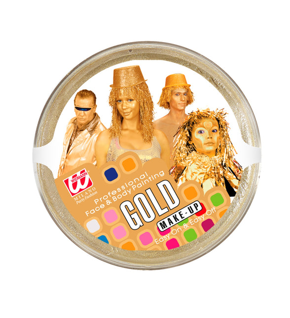 Widmann SRL Gouden schmink voor carnaval