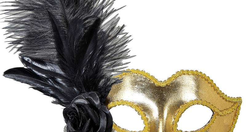 Widmann SRL Gouden Venetiaans oogmasker voor carnaval en party