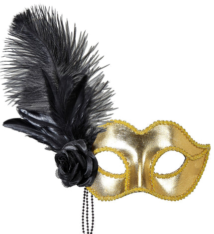 Widmann SRL Gouden Venetiaans oogmasker voor carnaval en party