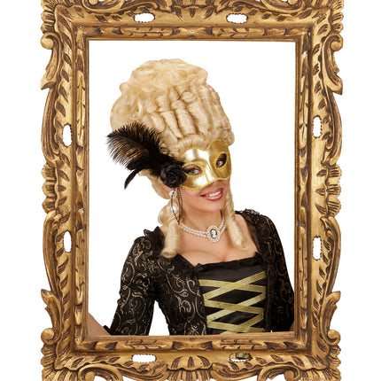 Widmann SRL Gouden Venetiaans oogmasker voor carnaval en party