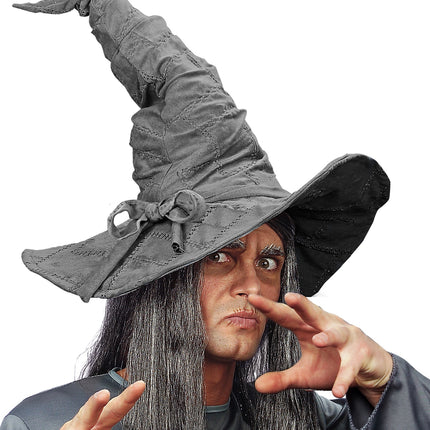 Widmann SRL Grijze tovenaars hoed in suedelook