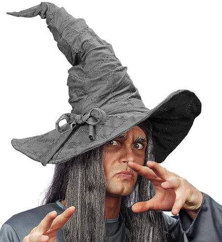 Widmann SRL Grijze tovenaars hoed in suedelook