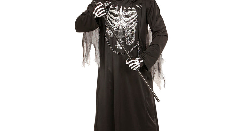 Widmann SRL Grimreaper Hoodie pak voor volwassenen