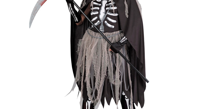 Widmann SRL Grimreaper kostuum voor kinderen Skelety