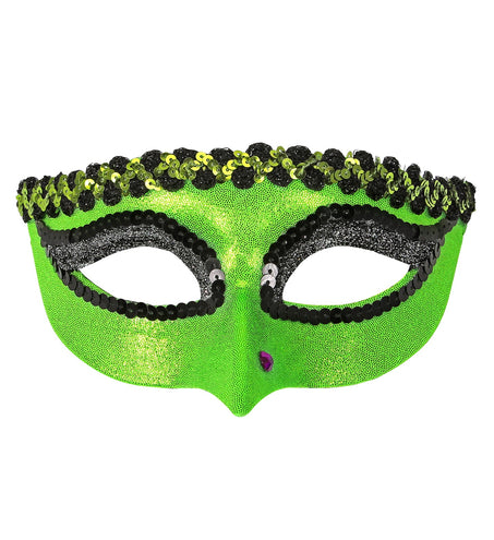 Widmann SRL Groen heksen oogmasker met wrat