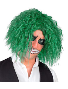 Widmann SRL Groene creepy Joker clownspruik