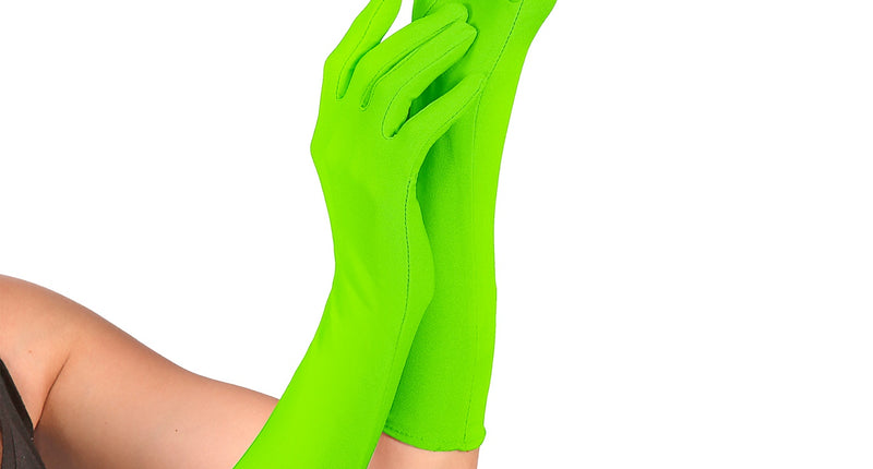 Widmann SRL Groene handschoenen neon lang