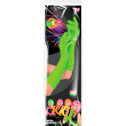 Widmann SRL Groene handschoenen neon lang