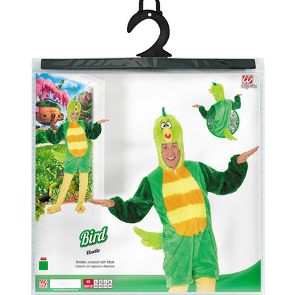 Widmann SRL Groene vogelpakken met masker