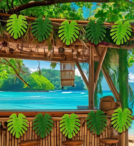 Widmann SRL Guirlande van blaadjes 5 meter kostuum Eva