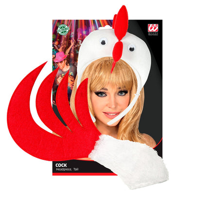 Widmann SRL Haan diadeem met staart