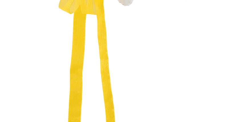 Widmann SRL Haarband bloemen wit rood geel met lint