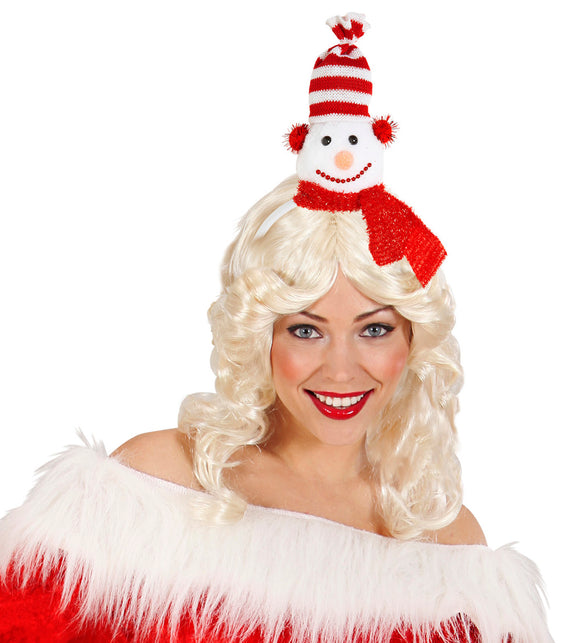 Widmann SRL Haarband kerstmis sneeuwpop