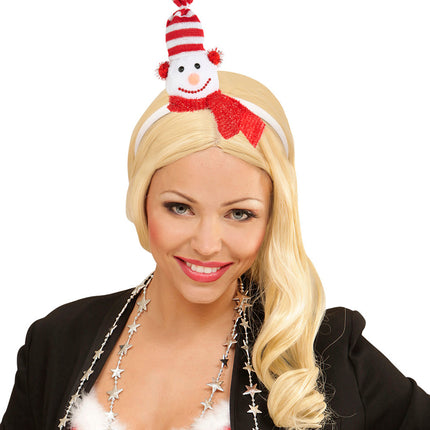 Widmann SRL Haarband kerstmis sneeuwpop