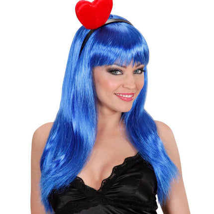 Widmann SRL Haarband rood hartje tiara