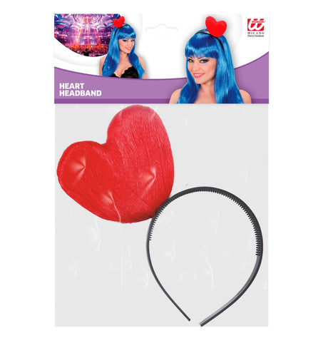 Widmann SRL Haarband rood hartje tiara