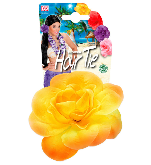 Widmann SRL Haarbloem geel met elastiek