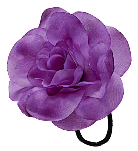 Widmann SRL Haarbloem paars met elastiek