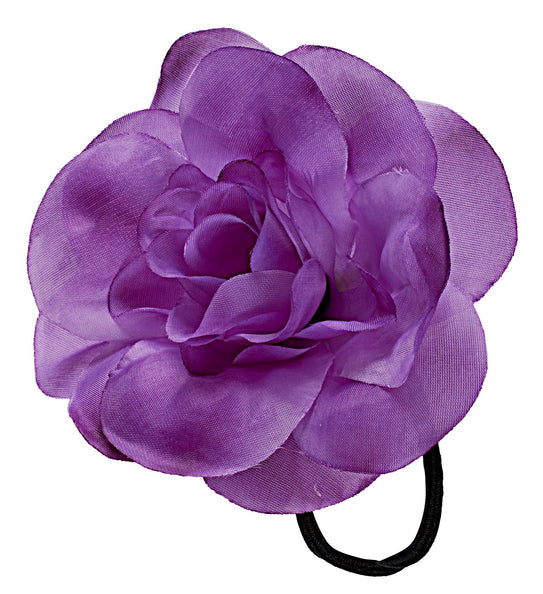 Widmann SRL Haarbloem paars met elastiek