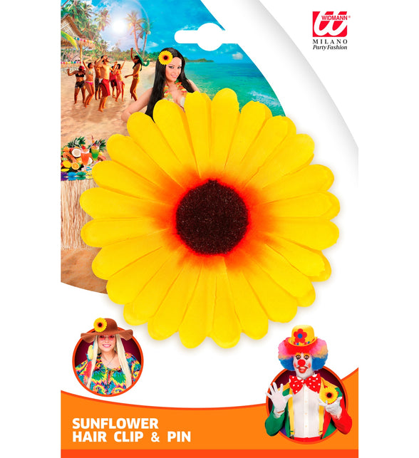 Widmann SRL Haarclip zonnebloem Hawaii