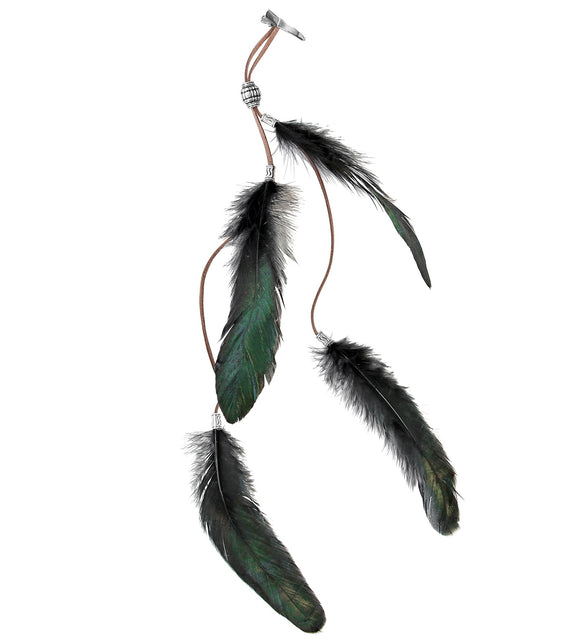 Widmann SRL Haarclip zwarte veren