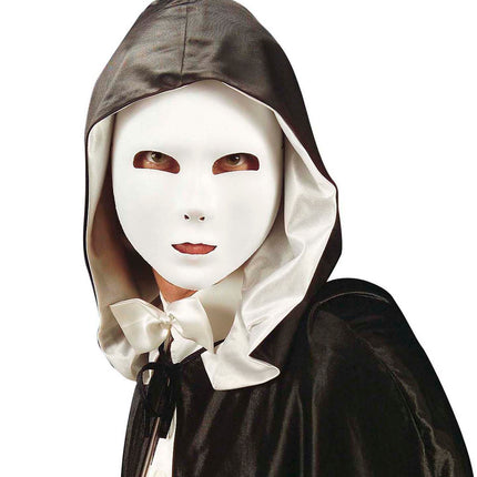 Widmann SRL Halfgezicht masker wit beschilderbaar