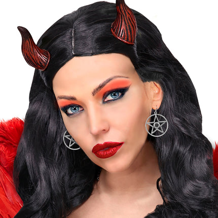 Widmann SRL Halloween oorbellen met steen