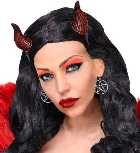 Widmann SRL Halloween oorbellen met steen