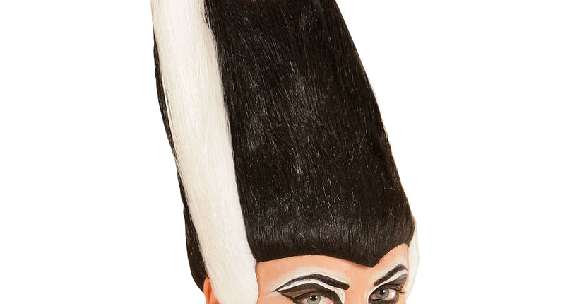 Widmann SRL Halloween pruik zwart wit bruid